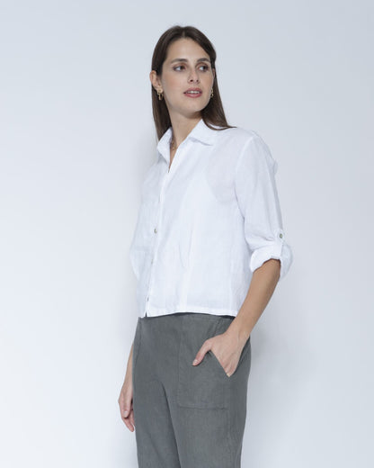 Blueberry Tailored Shirt, White