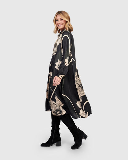 Filigree Babydoll Shirtdress, Mix