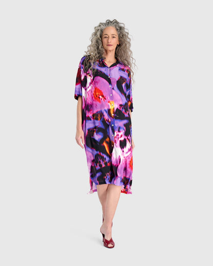 Reiko Shirtdress, Orchid