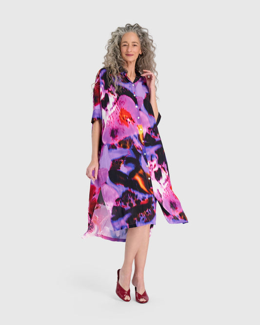 Reiko Shirtdress, Orchid