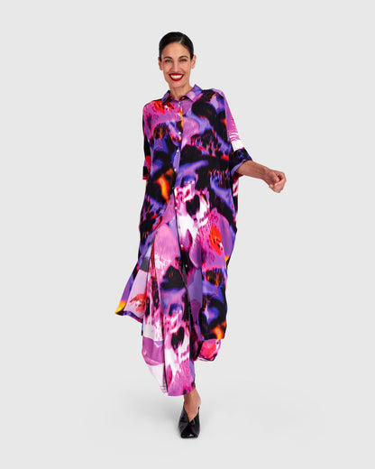 Reiko Shirtdress, Orchid