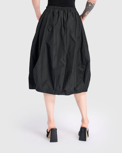 Kuro Balloon Skirt, Black