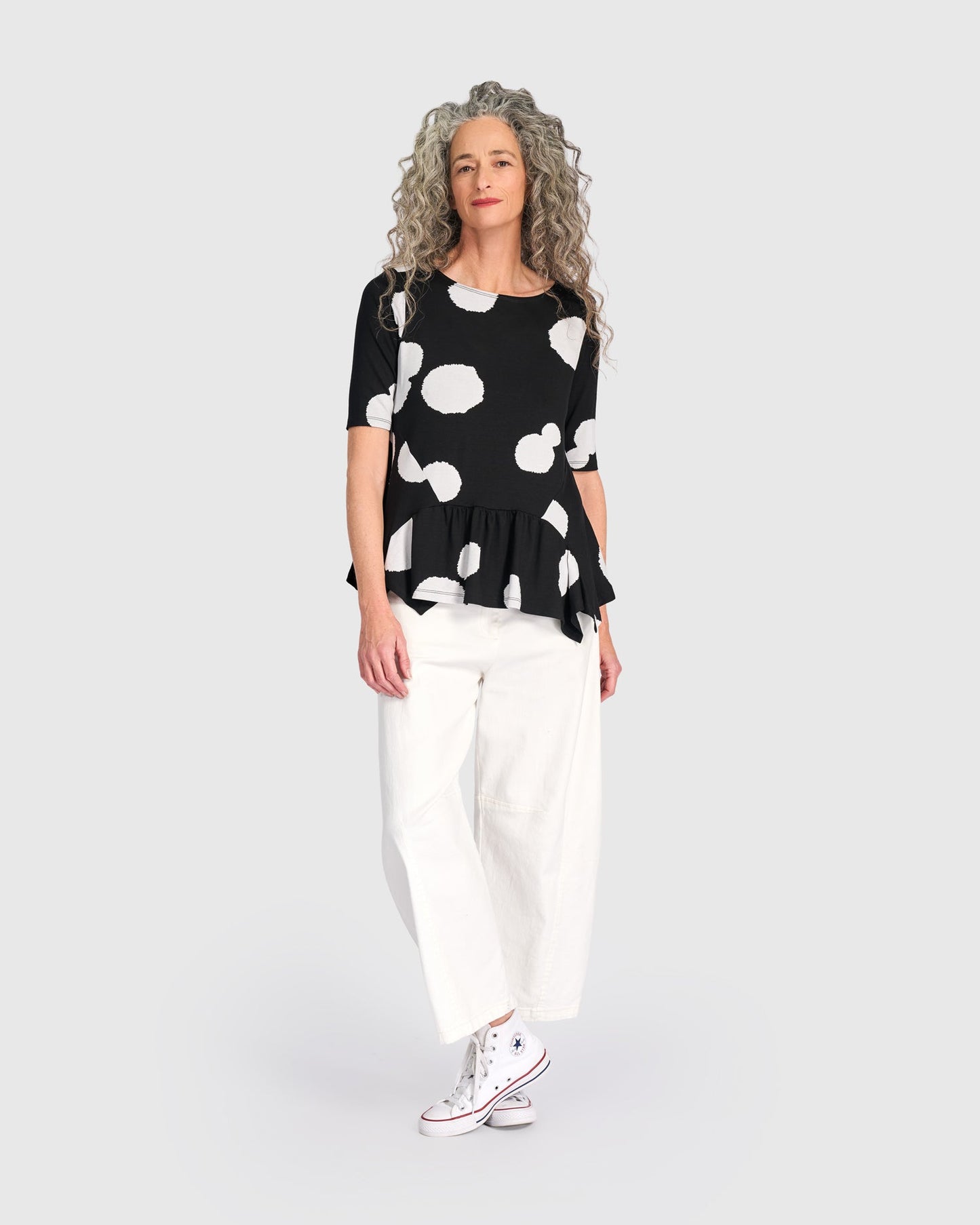 Addison Flouncy Tee, Circles