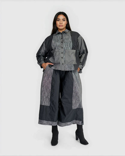 Tasset Wide Leg Pants, Iron