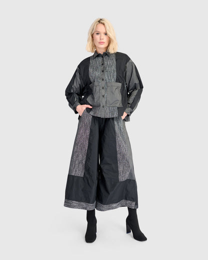 Tasset Wide Leg Pants, Iron