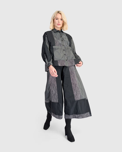 Tasset Wide Leg Pants, Iron