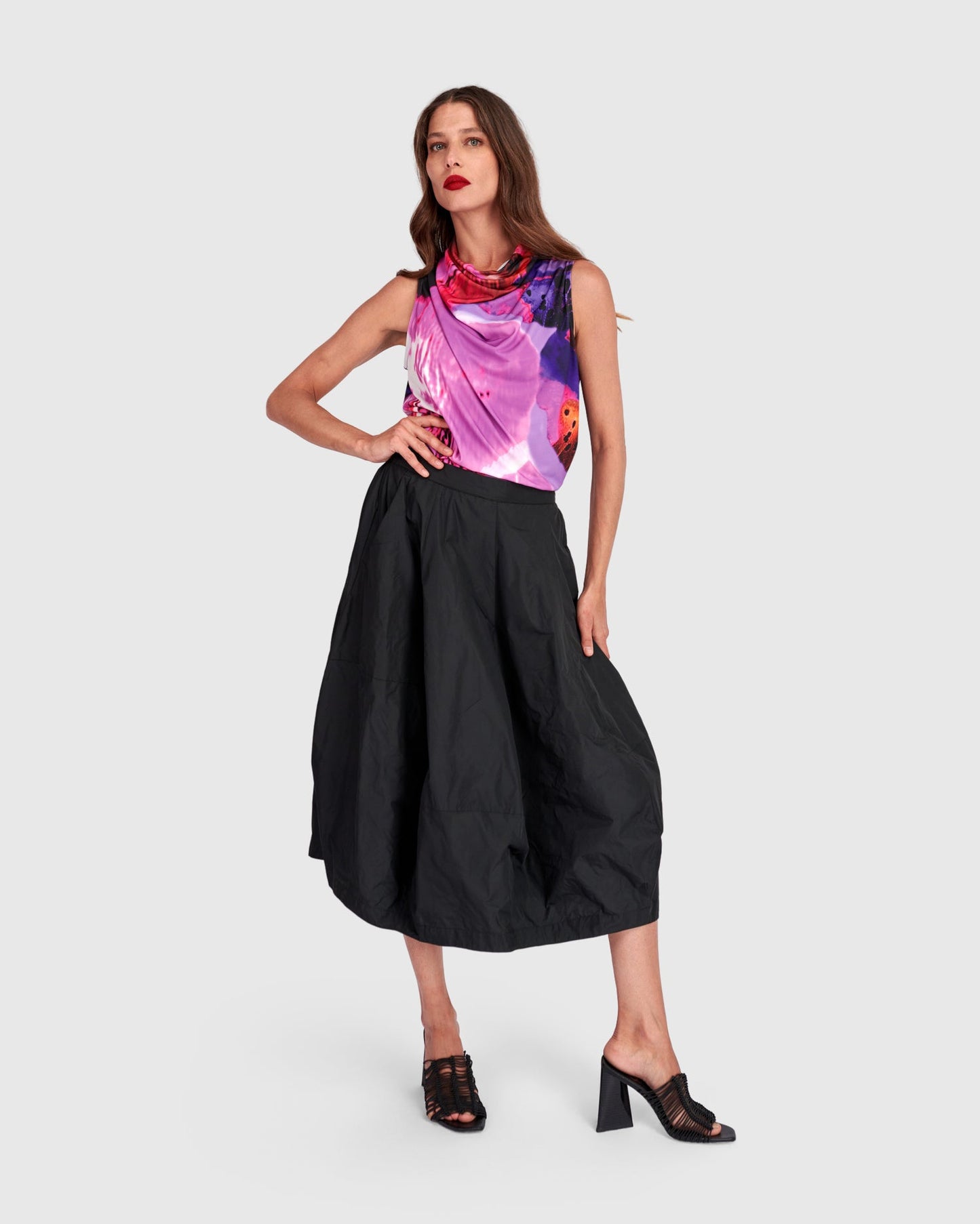 Kuro Balloon Skirt, Black