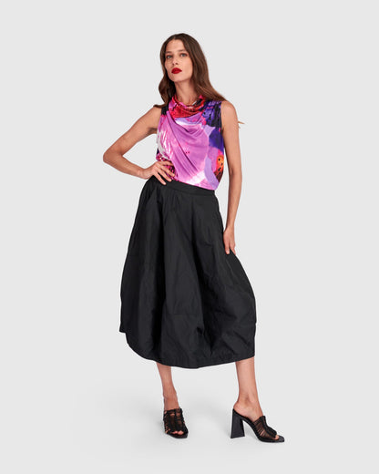 Kuro Balloon Skirt, Black