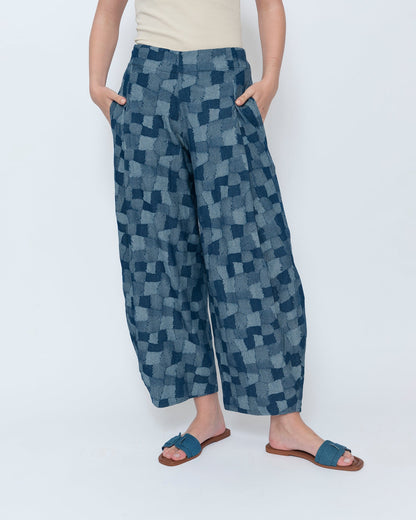 Blueberry Balloon Pants, Patch Denim